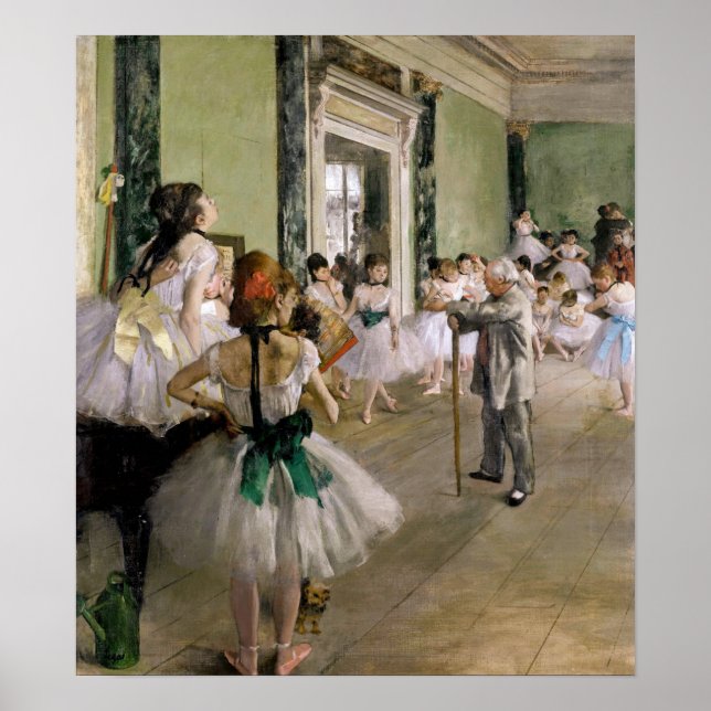 Edgar Degas - The Dance Class Poster (Front)