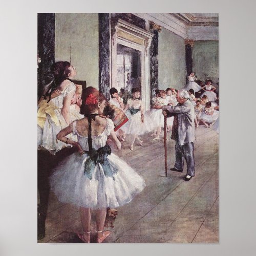 Edgar Degas The Dance Class Poster