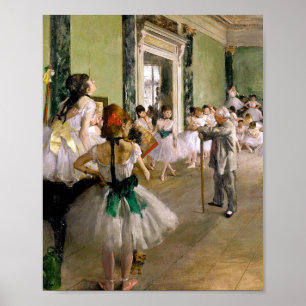 Edgar Degas The Dance Class Poster