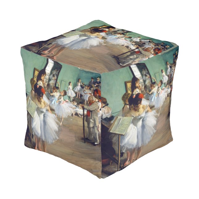 Edgar Degas - The Dance Class Pouf (Angled Front)