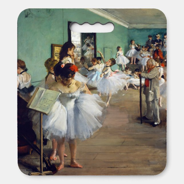 Edgar Degas - The Dance Class Seat Cushion (Front Vertical)