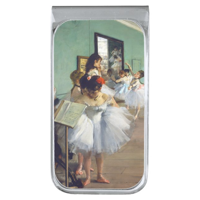 Edgar Degas - The Dance Class Silver Finish Money Clip (Front Vertical)