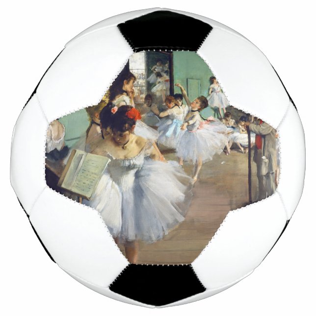 Edgar Degas - The Dance Class Soccer Ball (Front)