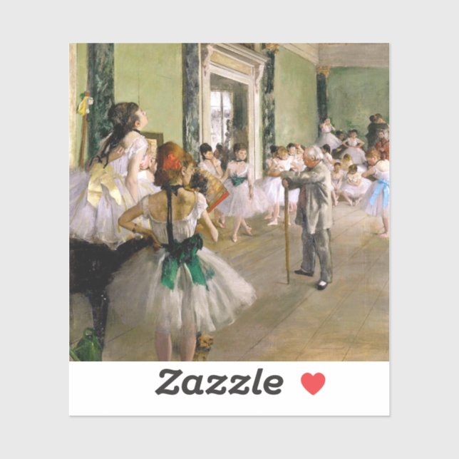 Edgar Degas The Dance Class Sticker (Sheet)