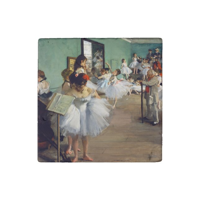 Edgar Degas - The Dance Class Stone Magnet (Front)