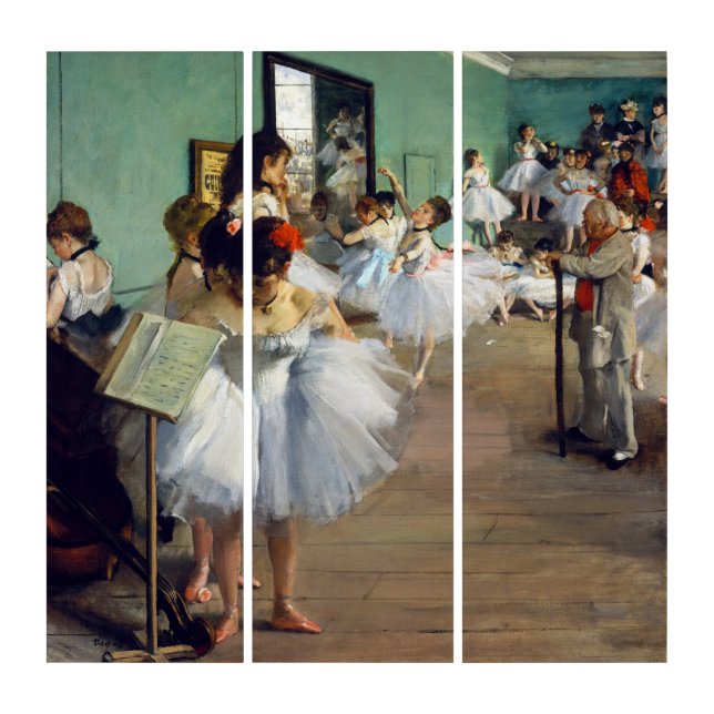 Edgar Degas - The Dance Class Triptych (Front)