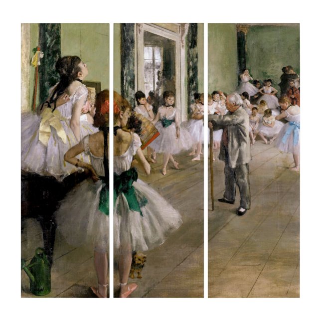 Edgar Degas - The Dance Class Triptych (Front)