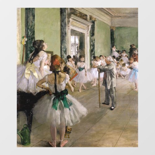 Edgar Degas _ The Dance Class Window Cling