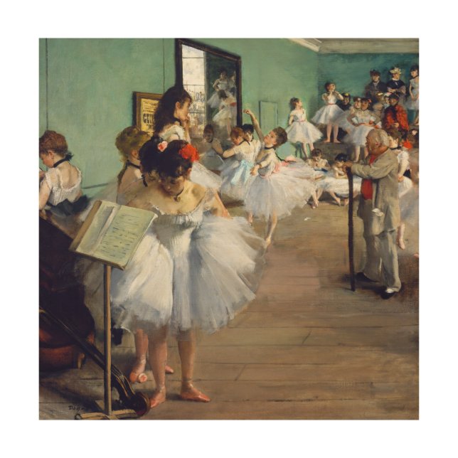 Edgar Degas - The Dance Class Wood Wall Art (Front)