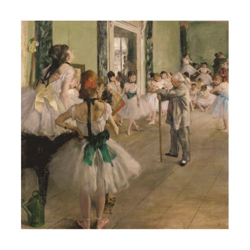 Edgar Degas _ The Dance Class Wood Wall Art