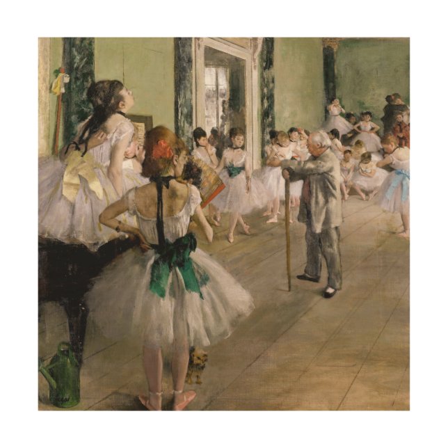 Edgar Degas - The Dance Class Wood Wall Art (Front)