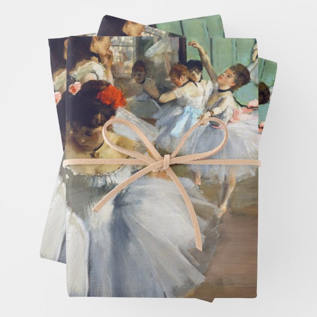 Edgar Degas - The Dance Class Wrapping Paper Sheets (In situ)