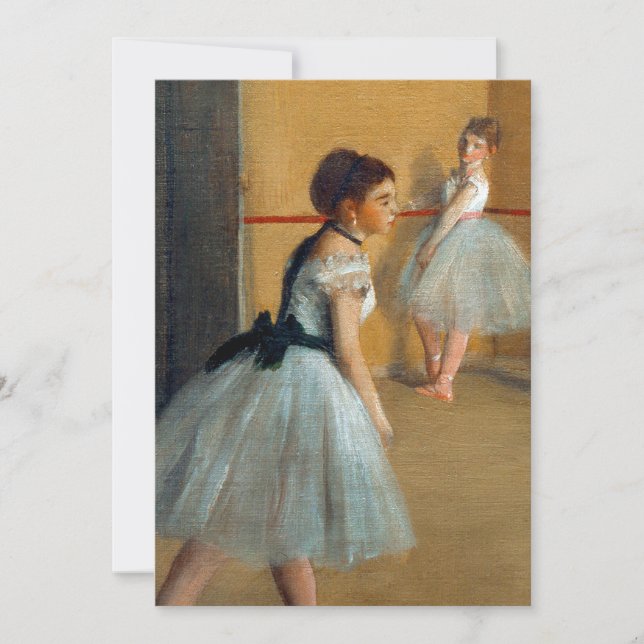 Edgar Degas The Dance Foyer at the Opera Announcement (Front)