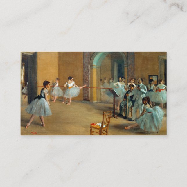 Edgar Degas The Dance Foyer at the Opera Enclosure Card (Front)