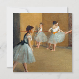 Edgar Degas The Dance Foyer at the Opera Invitation