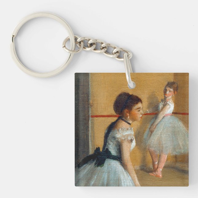 Edgar Degas The Dance Foyer at the Opera Keychain (Front)