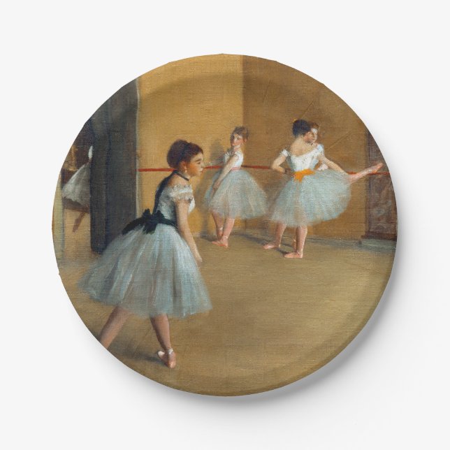 Edgar Degas The Dance Foyer at the Opera Paper Plates (Front)
