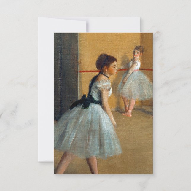 Edgar Degas The Dance Foyer at the Opera RSVP Card (Front)