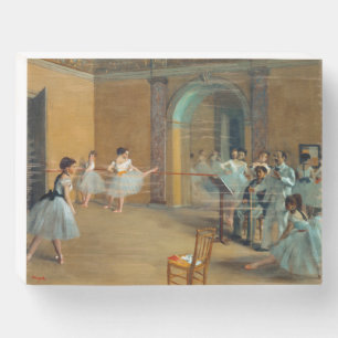 Edgar Degas The Dance Foyer at the Opera Wooden Box Sign