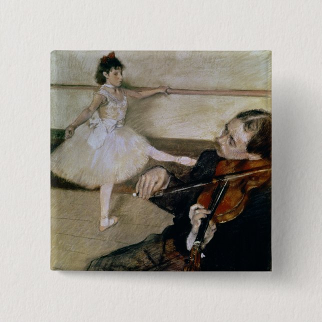 Edgar Degas | The Dance Lesson, c.1879 Pinback Button (Front)