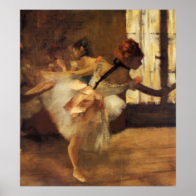 Edgar Degas The Dance Rehearsal Poster (Front)