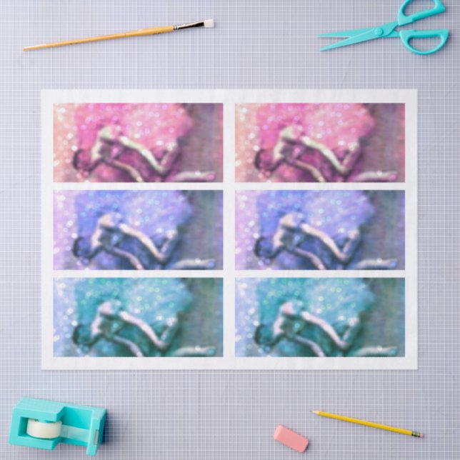 Edgar Degas The Dancer Pastel Ballerina Sparkle Tissue Paper (Craft)