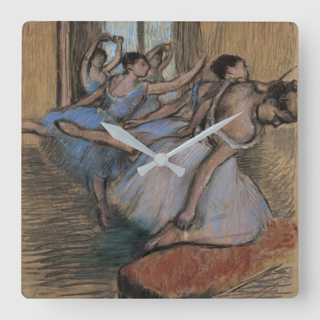 Edgar Degas | The Dancers Square Wall Clock (Front)