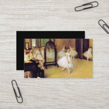 Edgar Degas | The Dancing Class Business Card by ballerinasbydegas at Zazzle