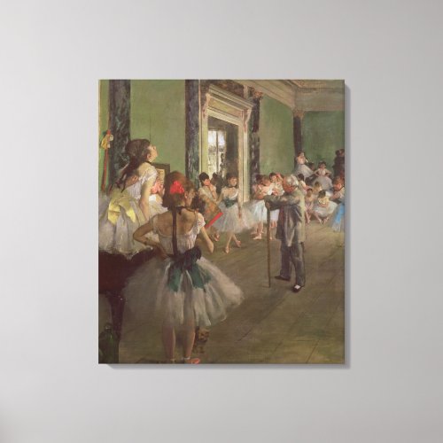 Edgar Degas  The Dancing Class c1873_76 Canvas Print