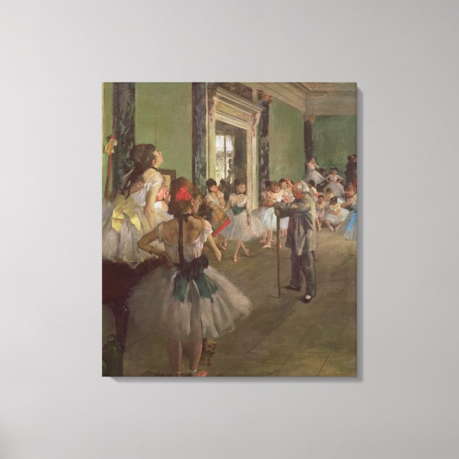Edgar Degas | The Dancing Class, c.1873-76 Canvas Print (Front)