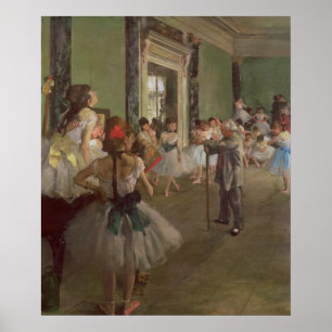 Edgar Degas   The Dancing Class, c.1873-76 Poster