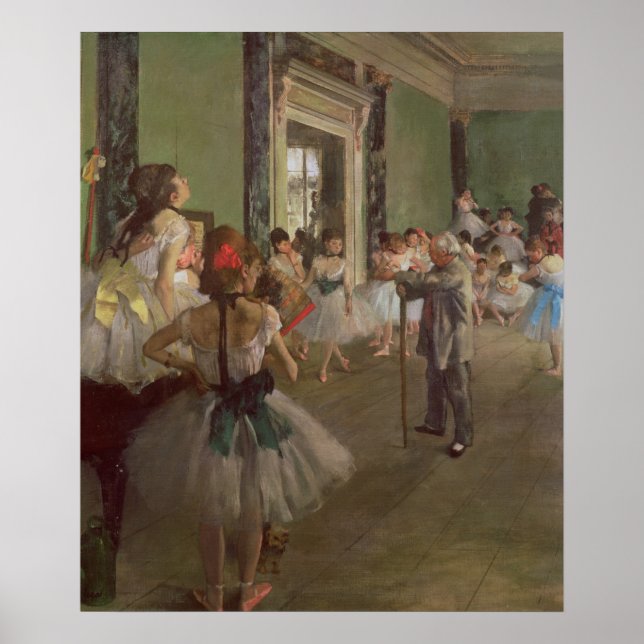 Edgar Degas | The Dancing Class, c.1873-76 Poster (Front)