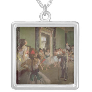 Edgar Degas   The Dancing Class, c.1873-76 Silver Plated Necklace