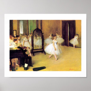 Edgar Degas The Dancing Class Poster
