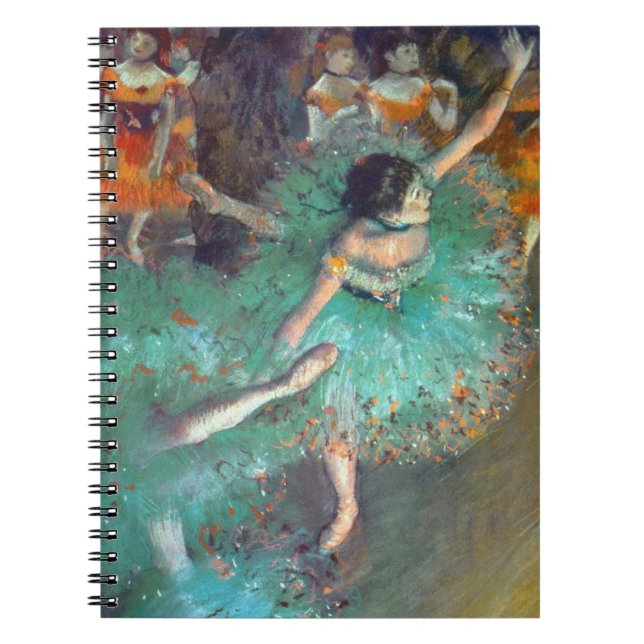 Edgar Degas - The Green Dancers - Ballet Dance Notebook (Front)