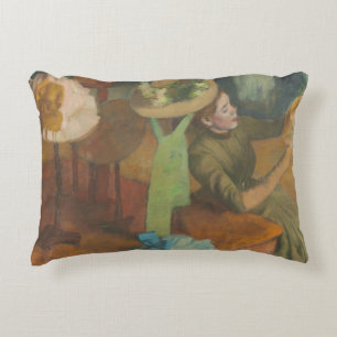 Edgar Degas - The Millinery Shop Accent Pillow