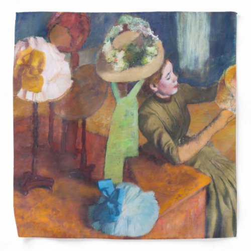 Edgar Degas _ The Millinery Shop Bandana