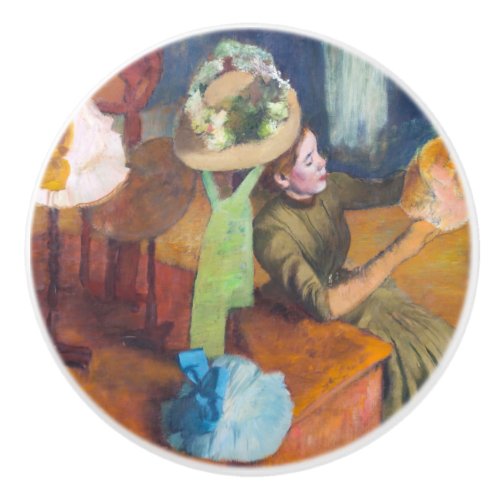 Edgar Degas _ The Millinery Shop Ceramic Knob