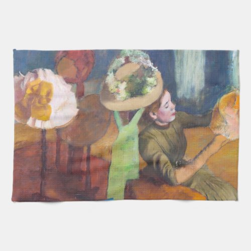 Edgar Degas _ The Millinery Shop Kitchen Towel