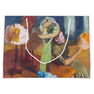 Edgar Degas - The Millinery Shop Large Gift Bag
