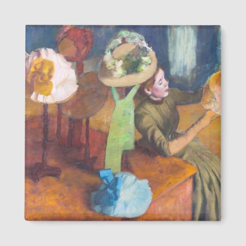 Edgar Degas _ The Millinery Shop Magnet