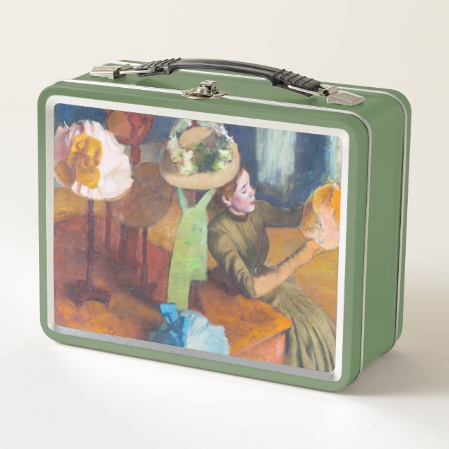 Edgar Degas - The Millinery Shop Metal Lunch Box (Front)