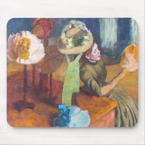 Edgar Degas _ The Millinery Shop Mouse Pad