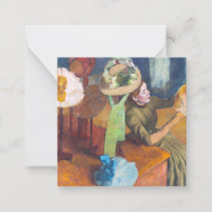 Edgar Degas - The Millinery Shop Note Card
