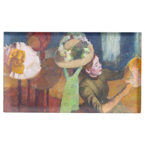 Edgar Degas _ The Millinery Shop Place Card Holder