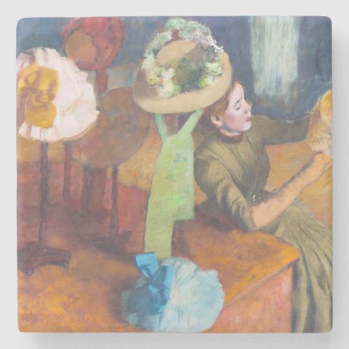 Edgar Degas _ The Millinery Shop Stone Coaster