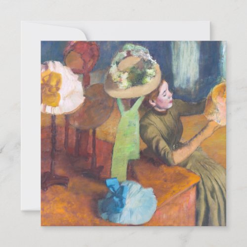 Edgar Degas _ The Millinery Shop Thank You Card