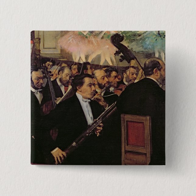 Edgar Degas | The Opera Orchestra, c.1870 Button (Front)