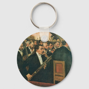 Edgar Degas The Orchestra of the Opera Keychain