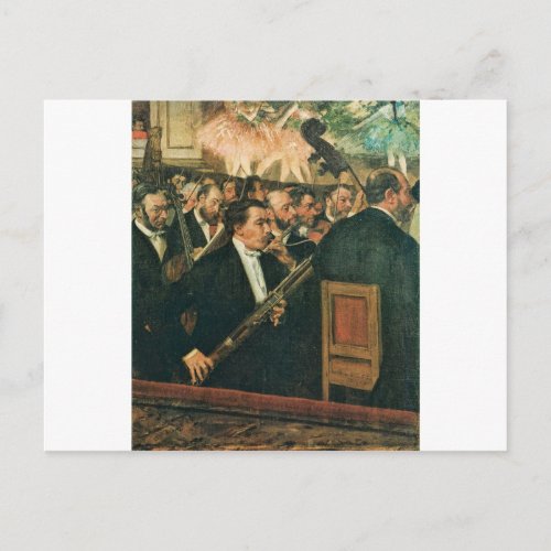 Edgar Degas The Orchestra of the Opera Postcard